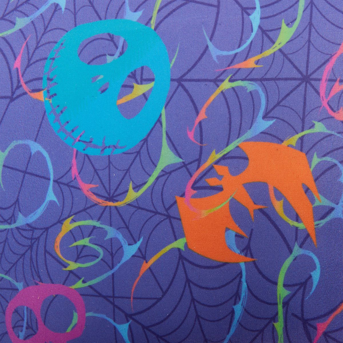 Nightmare Before Christmas Neon Glow All-Over Print Nylon Full-Size Backpack - LeCharms & Co.