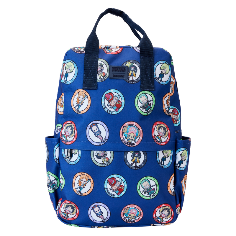 One Piece 25th Anniversary Straw Hat Pirates All-Over Print Nylon Full-Size Backpack - LeCharms & Co.