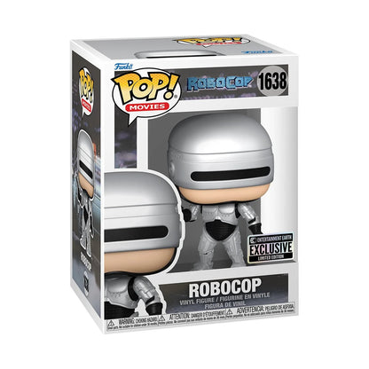 RoboCop Metallic Funko Pop! Vinyl Figure #1638 - EE Exclusive W/Protector Bundle - LeCharms & Co.