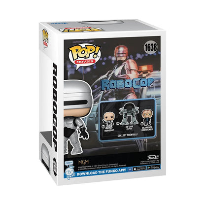 RoboCop Metallic Funko Pop! Vinyl Figure #1638 - EE Exclusive W/Protector Bundle - LeCharms & Co.