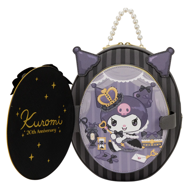 Loungefly Sanrio Kuromi 20th Anniversary Cameo Mini Backpack