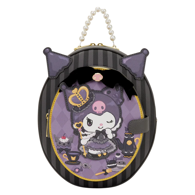 Loungefly Sanrio Kuromi 20th Anniversary Cameo Mini Backpack