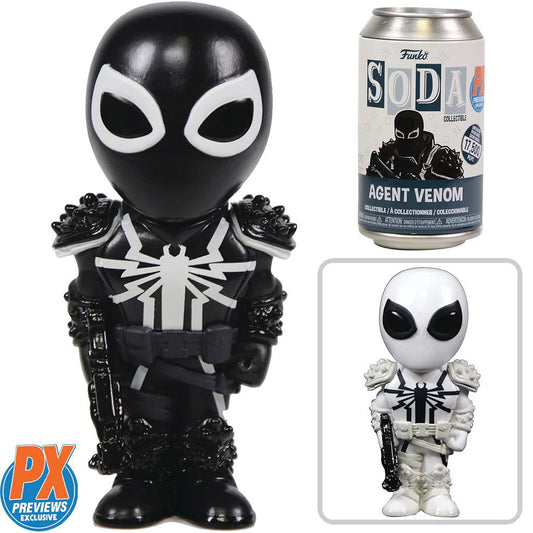 San Diego Previews Exclusive 2023 Vinyl Soda: Agent Venom with Chase PX Vinyl Figure - LeCharms & Co.