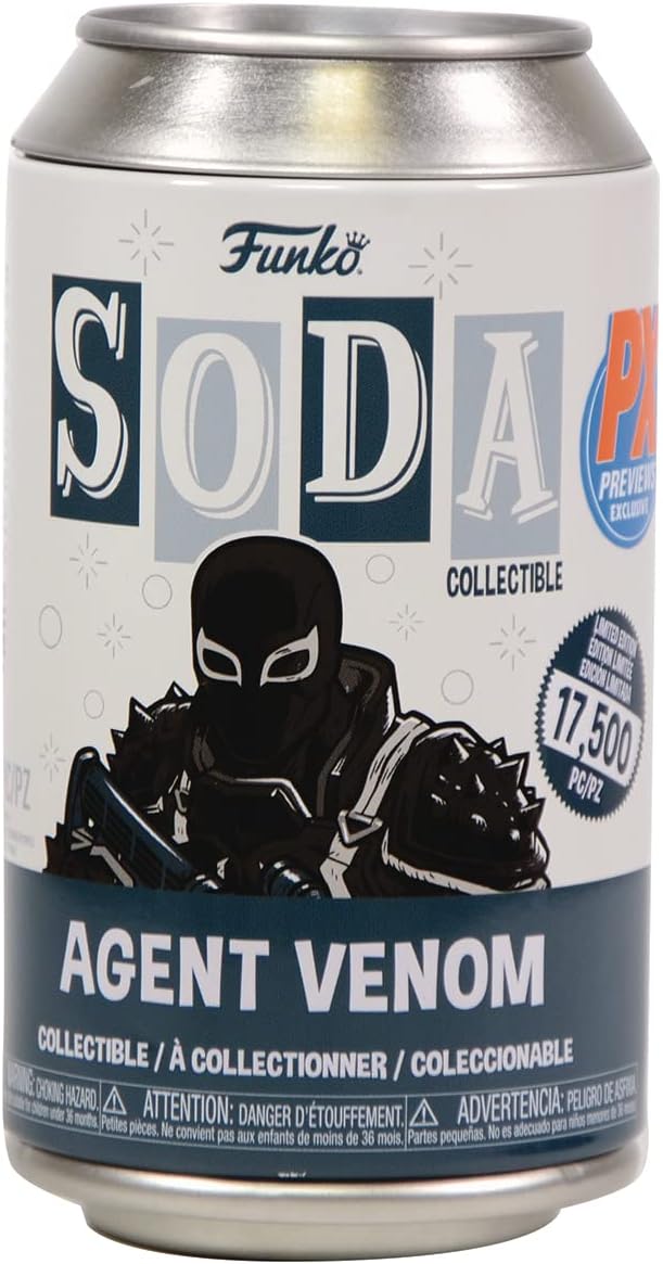 San Diego Previews Exclusive 2023 Vinyl Soda: Agent Venom with Chase PX Vinyl Figure - LeCharms & Co.