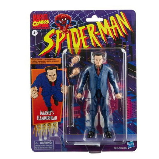 Spider-Man Marvel Legends Series 6-inch Marvel’s Hammerhead Action Figure Toy, Includes 3 Accessories: 2 Alternate Hands, 1 Baseball Bat - LeCharms & Co.