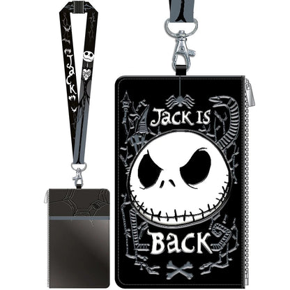 The Nightmare Before Christmas Jack Skellington Lanyard with Passport Holder - LeCharms & Co.