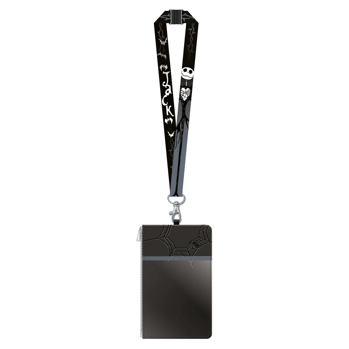 The Nightmare Before Christmas Jack Skellington Lanyard with Passport Holder - LeCharms & Co.