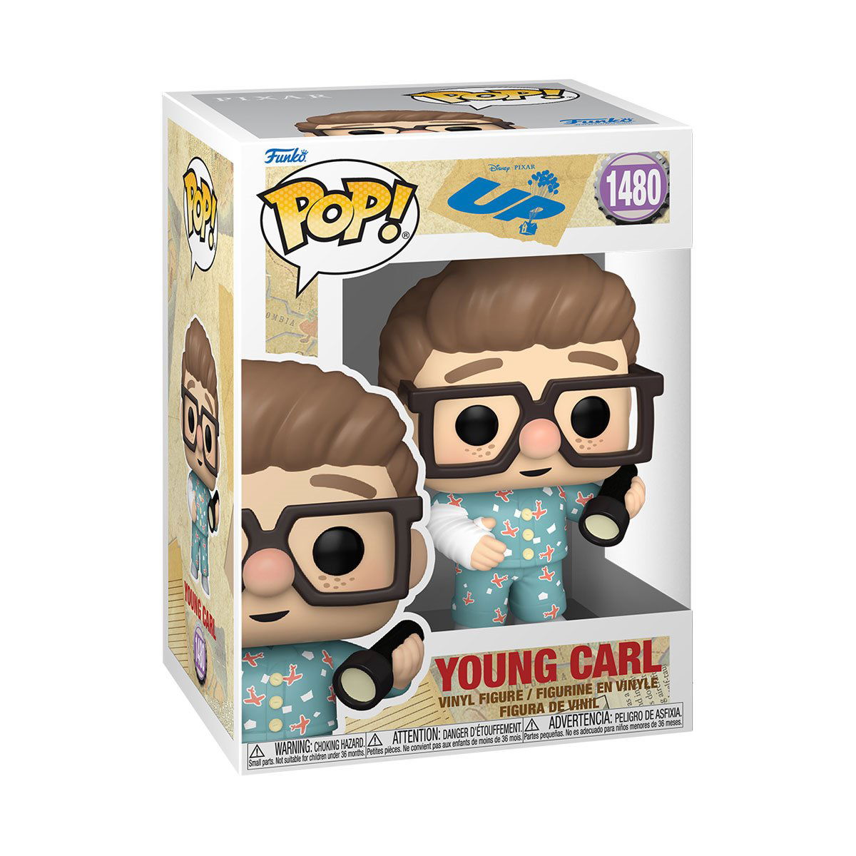 Up Young Carl with Flashlight Funko Pop! Vinyl Figure #1480 W/Protector bundle - LeCharms & Co.