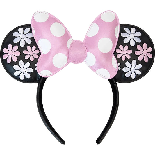 Minnie Mouse Floral Rock The Dots Ear Headband