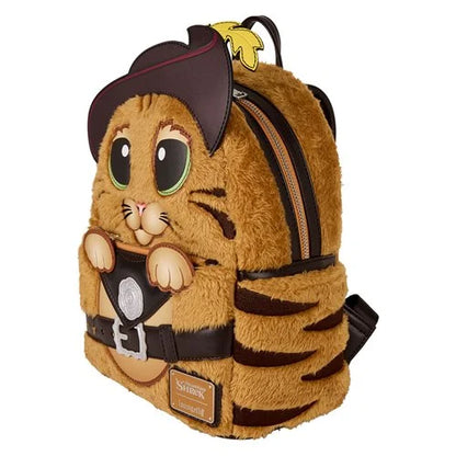 Loungefly Shrek Puss In Boots Cosplay Faux Fur Mini-Backpack