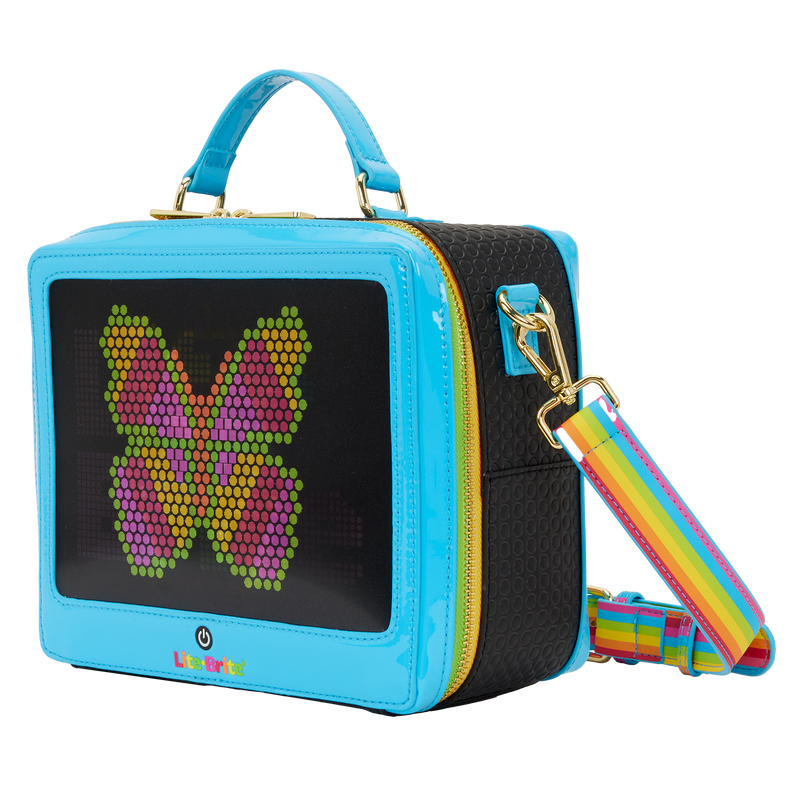Loungefly Hasbro Lite-Brite Lenticular Glow Crossbody Bag with Coin Bag