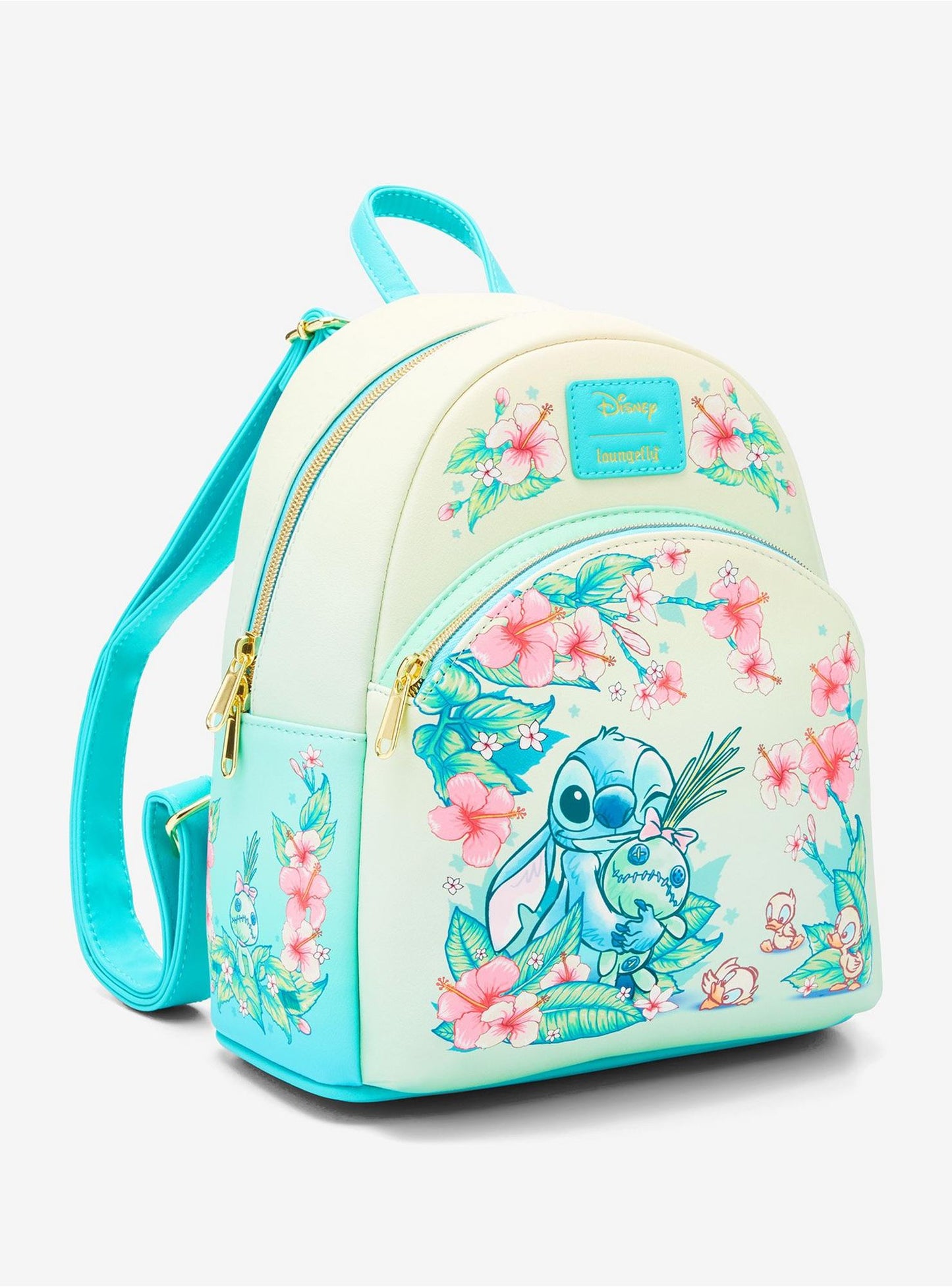 Loungefly Disney Stitch Floral Mini Backpack