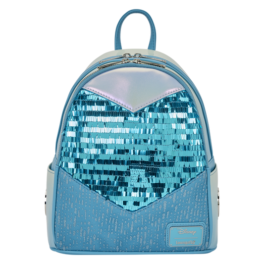 Loungefly Disney
Frozen Princess Elsa Glitter Sequin Cosplay Mini Backpack
