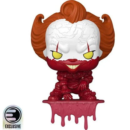 Funko Pop! It: Welcome to Derry Pennywise Bloody Shelf Sitter #1866 - Entertainment Earth Exclusive