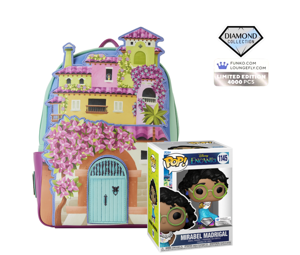Loungefly Encanto Casa Madrigal Mini Backpack & Mirabel Diamond Pop! Bundle (LE 4000)