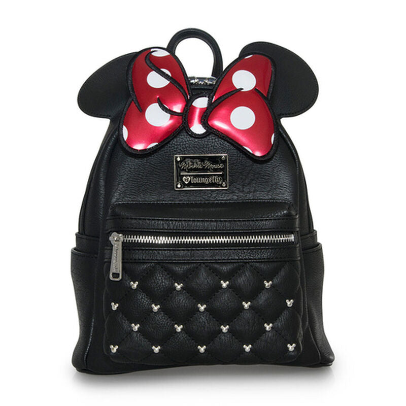Loungefly Disney
Minnie Mouse Classic Bow Quilted Texture Ear Mini Backpack