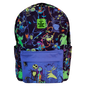 Loungefly Nightmare Before Christmas Neon Glow All-Over Print Nylon Full-Size Backpack