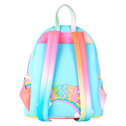 Loungefly Care Bears Cheer Bear & Share Bear Rainbow Umbrella Mini Backpack