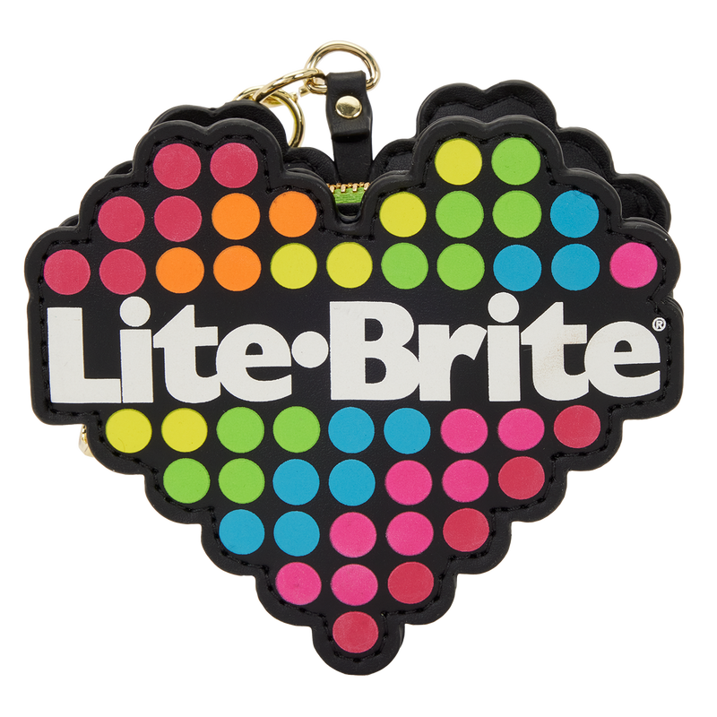 Loungefly Hasbro Lite-Brite Lenticular Glow Crossbody Bag with Coin Bag