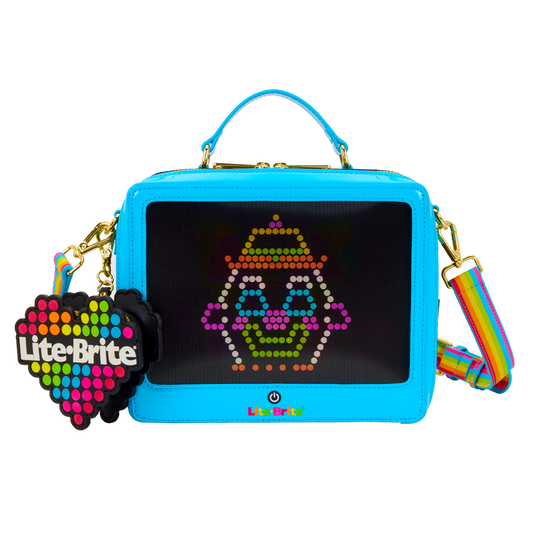 Loungefly Hasbro Lite-Brite Lenticular Glow Crossbody Bag with Coin Bag