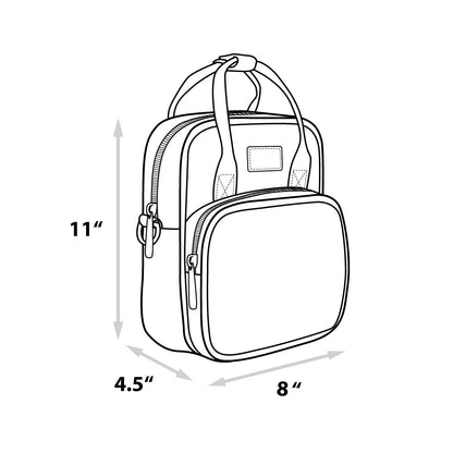 Buckle-Down The Wizarding World of Harry Potter Bag, Cross Body, Harry Potter Hogwarts School of Witchcraft and Wizardry Brown, Vegan Leather