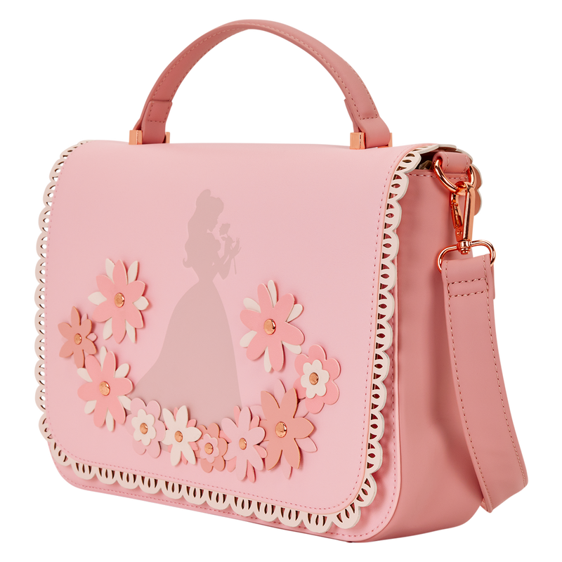 Loungefly - Disney Princess Belle Floral Lace Crossbody Bag