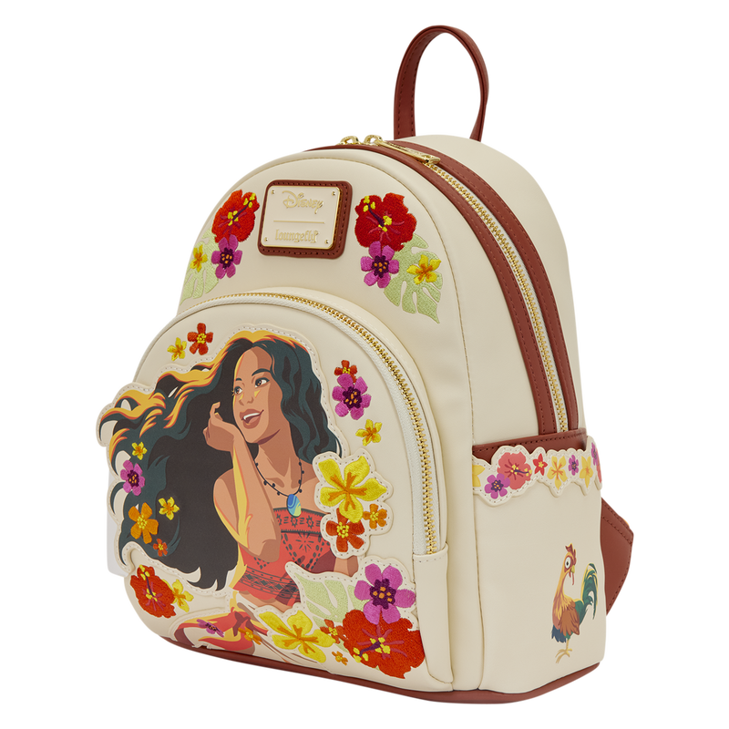 Loungefly - Disney Moana Live Action Floral Mini Backpack