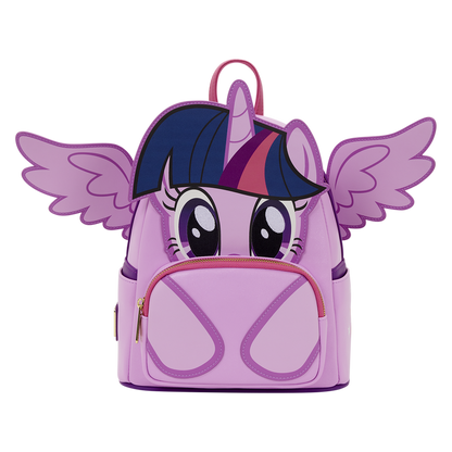 Loungefly My Little Pony Twilight Sparkle Cosplay Glitter Mini Backpack