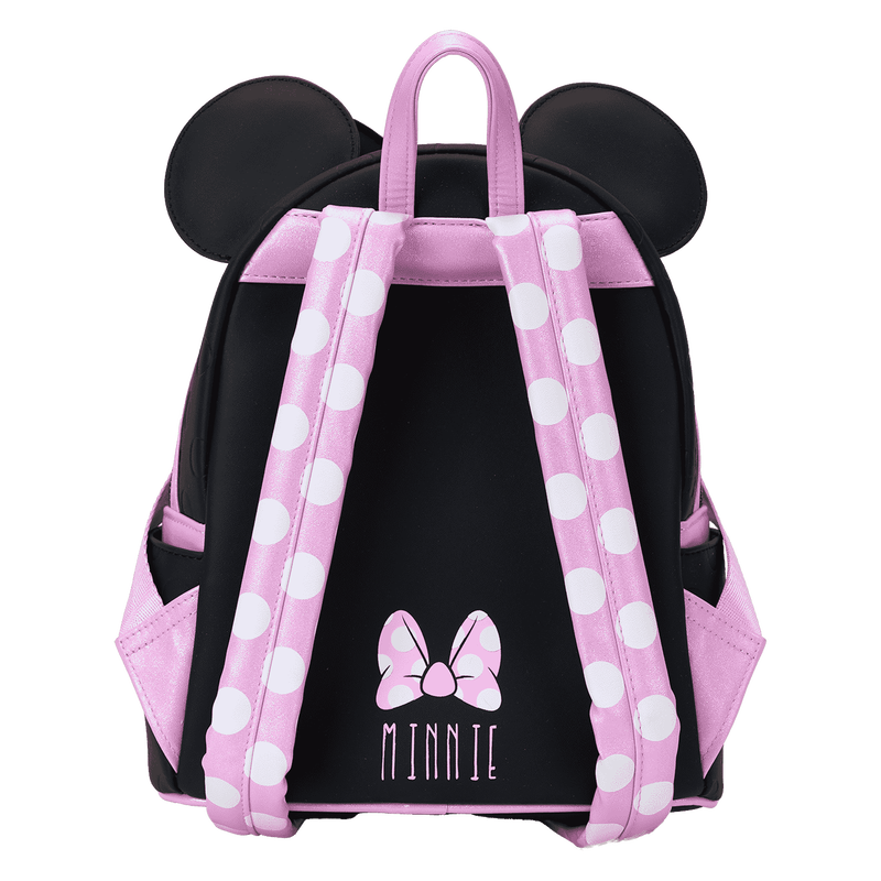 Loungefly Disney
Minnie Mouse Floral Rock The Dots Mini Backpack