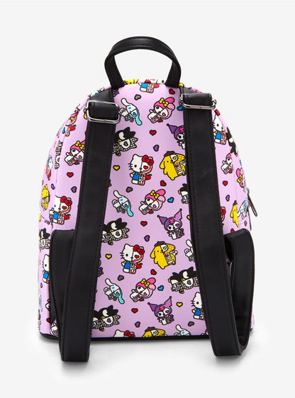 Loungefly Hello Kitty And Friends Half Skeleton Mini Backpack