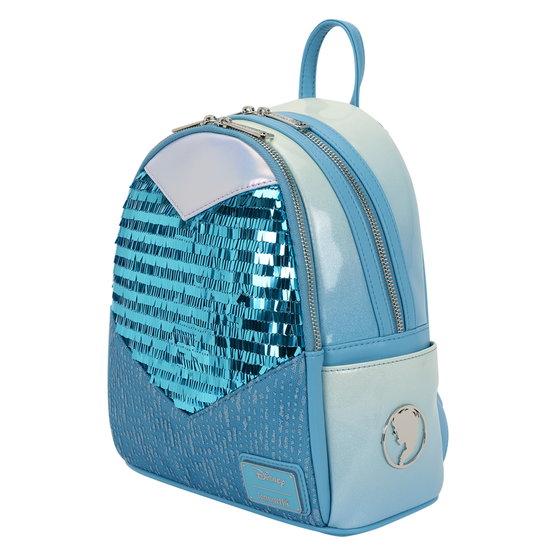 Loungefly Disney
Frozen Princess Elsa Glitter Sequin Cosplay Mini Backpack