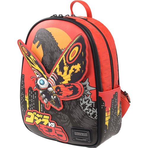 Loungefly Godzilla vs. Mothra Midsize Backpack - Entertainment Earth Exclusive