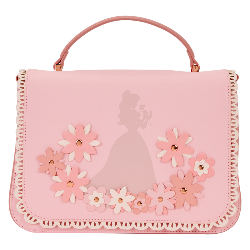 Loungefly - Disney Princess Belle Floral Lace Crossbody Bag