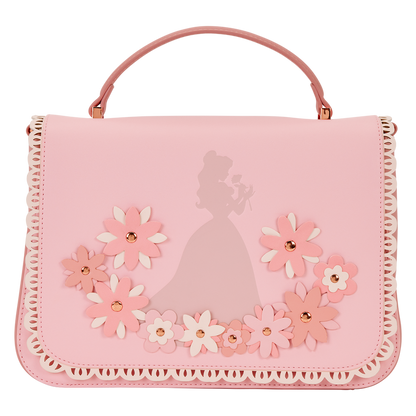 Loungefly - Disney Princess Belle Floral Lace Crossbody Bag