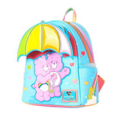 Loungefly Care Bears Cheer Bear & Share Bear Rainbow Umbrella Mini Backpack