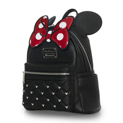 Loungefly Disney
Minnie Mouse Classic Bow Quilted Texture Ear Mini Backpack