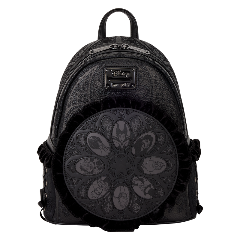 Loungefly Disney Villains Stained Glass Mini Backpack