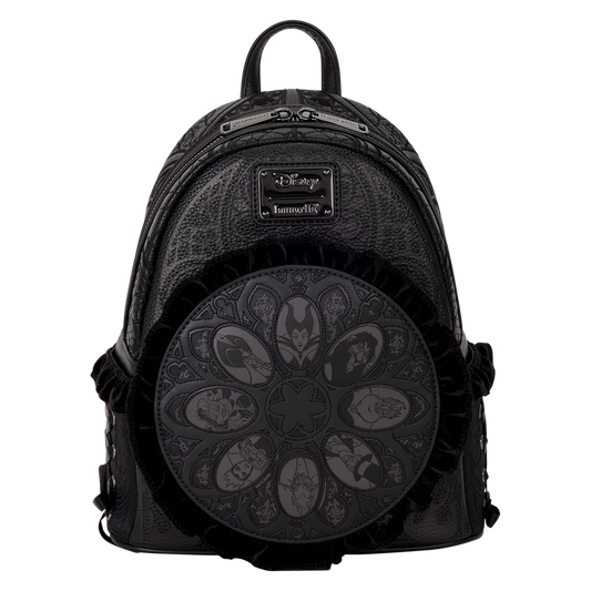 Loungefly Disney Villains Stained Glass Mini Backpack