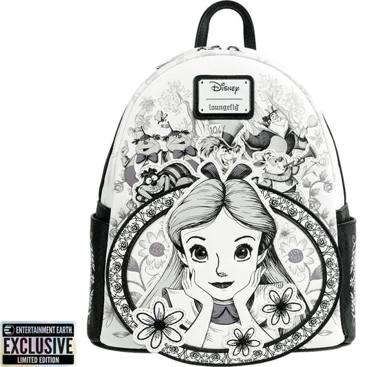 Loungefly Alice in Wonderland Sketch Mini-Backpack - Entertainment Earth Exclusive