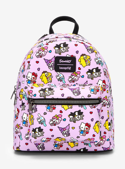 Loungefly Hello Kitty And Friends Half Skeleton Mini Backpack