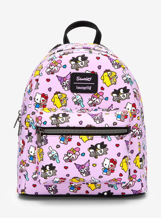 Loungefly Hello Kitty And Friends Half Skeleton Mini Backpack