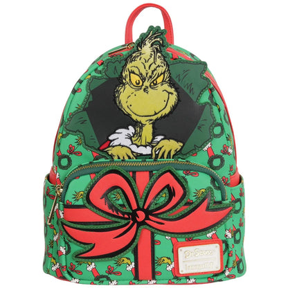 Loungefly How the Grinch Stole Christmas Grinch Christmas Present Mini-Backpack - Entertainment Earth Exclusive