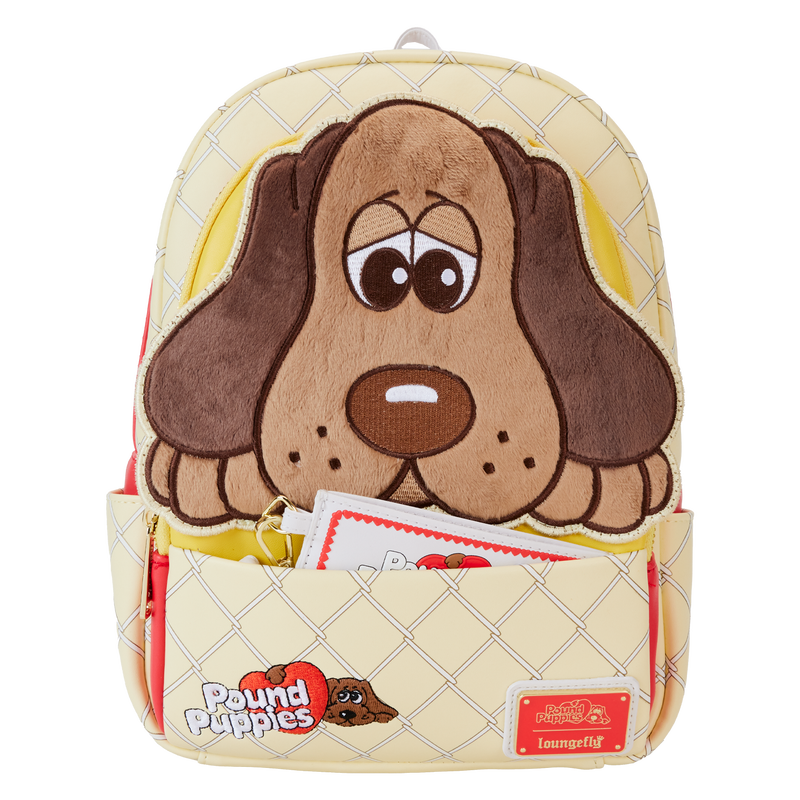 Loungefly Pound Puppies 40th Anniversary Plush Mini Backpack with Card Holder